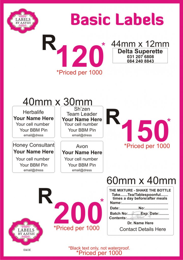 Basic Label Ad