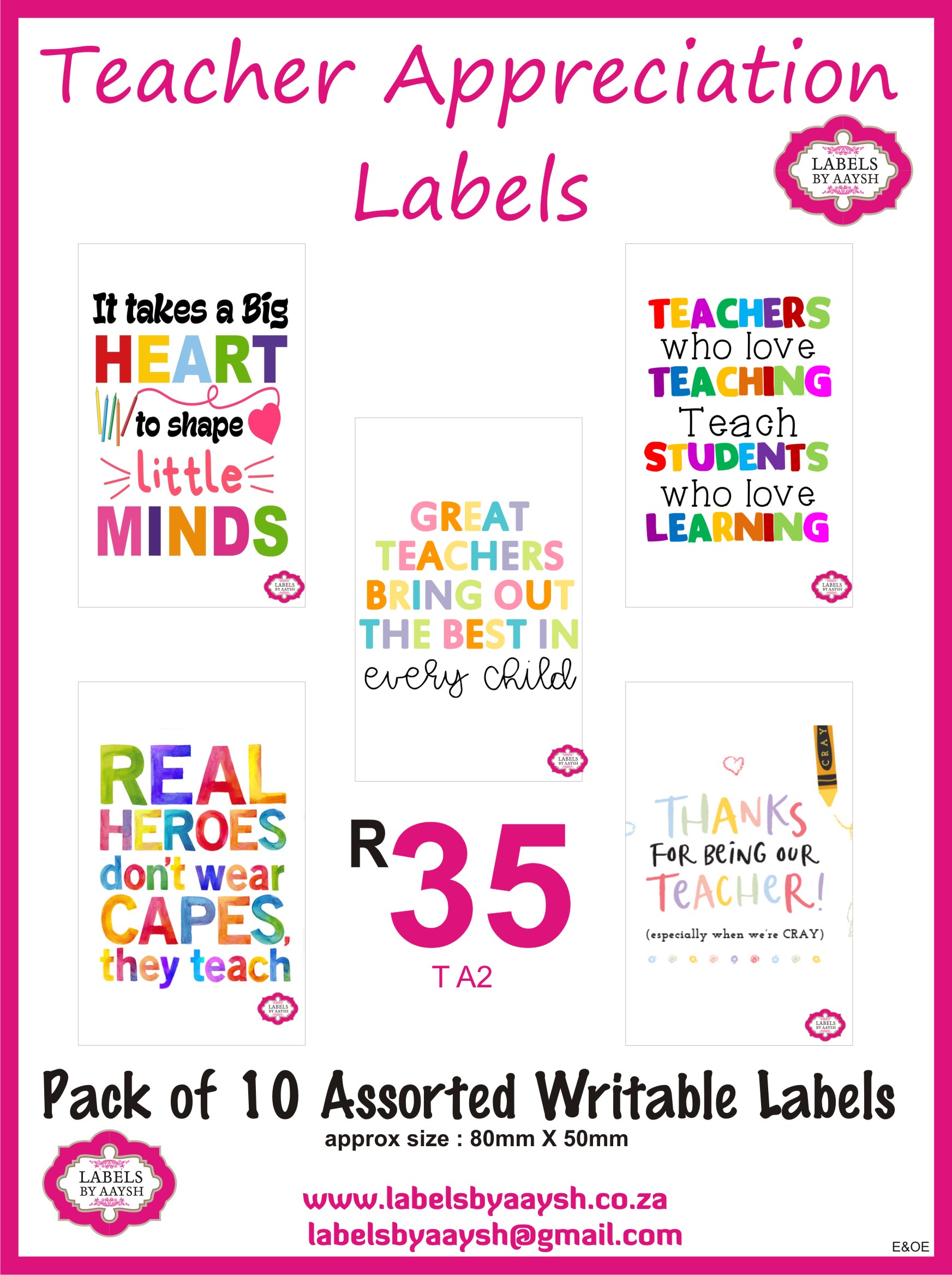 Teacher appreciation ad