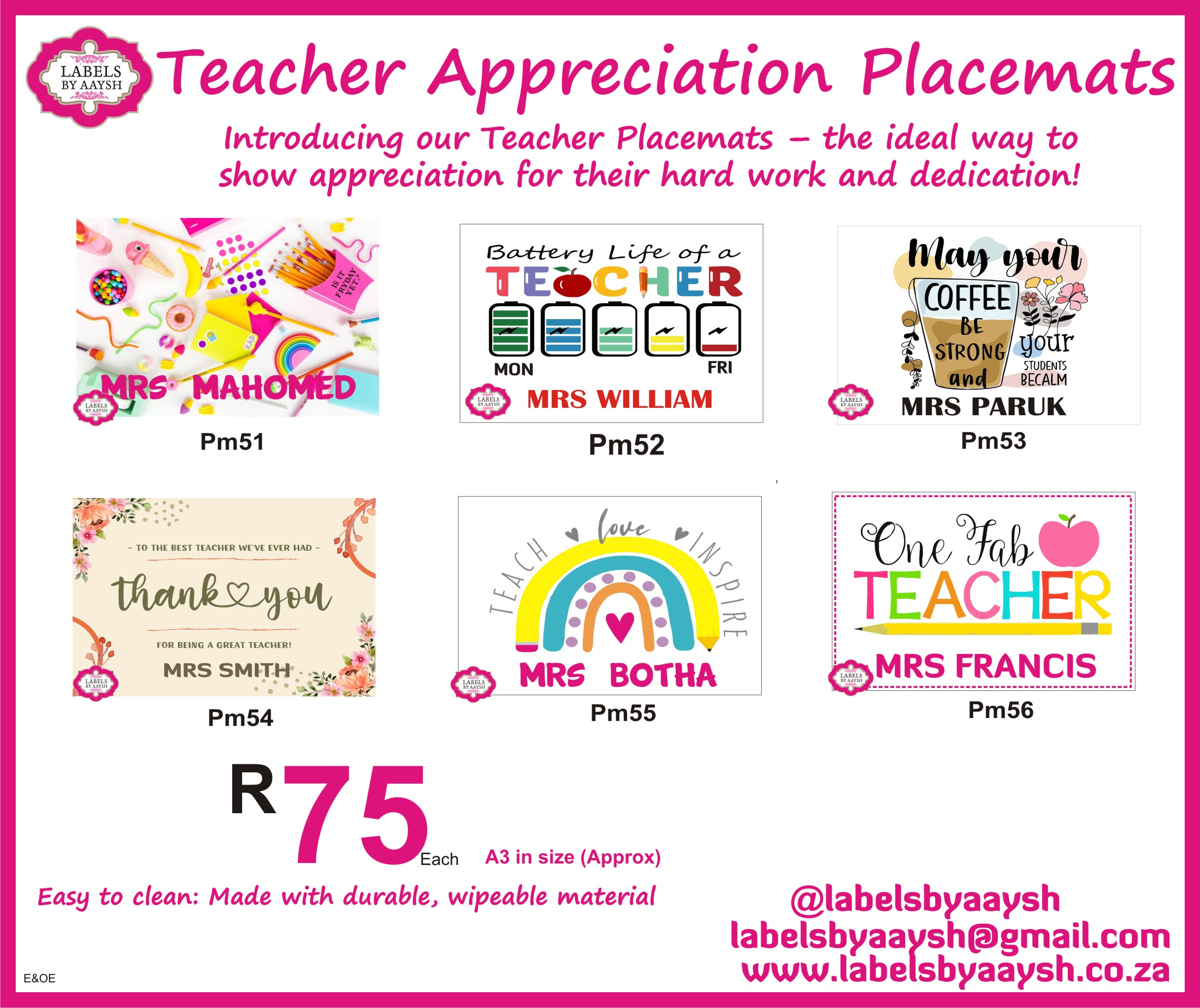 place mat 2021